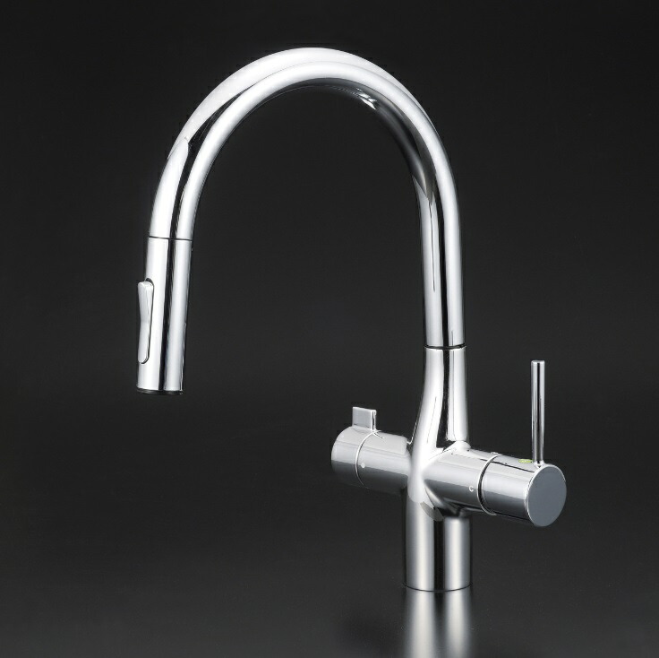【KVK公式】【KM6081EC】浄水器専用シングルレバー式シャワー付混合栓|KVK AQUA SHOP