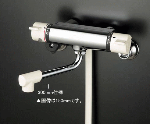 【ＫＶＫ堅苦しさ】【ＫＦ８００Ｒ３】\u003cBR\u003eサーモスタット式シャワー 300粍配管付