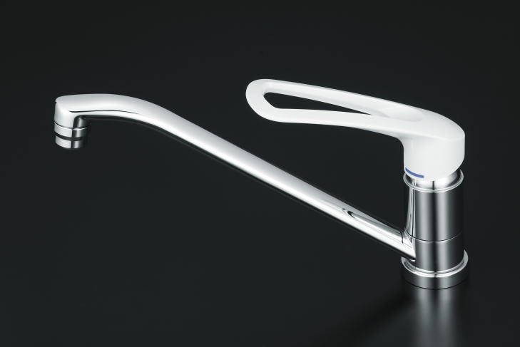【ＫＶＫ公式】【ＫＭ５０１１Ｃ２】<br>流し台用シングルレバー式混合栓 長尺ハンドル付