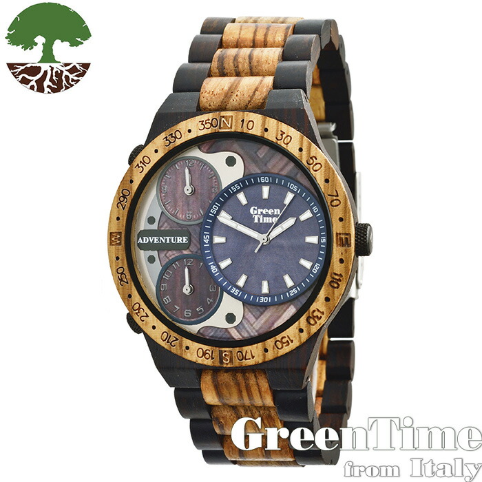 楽天市場 グリーンタイム Greentime Zw078b メンズ 腕時計 木製 正規輸入品 Zzero Orologi あっと解消 楽天市場店