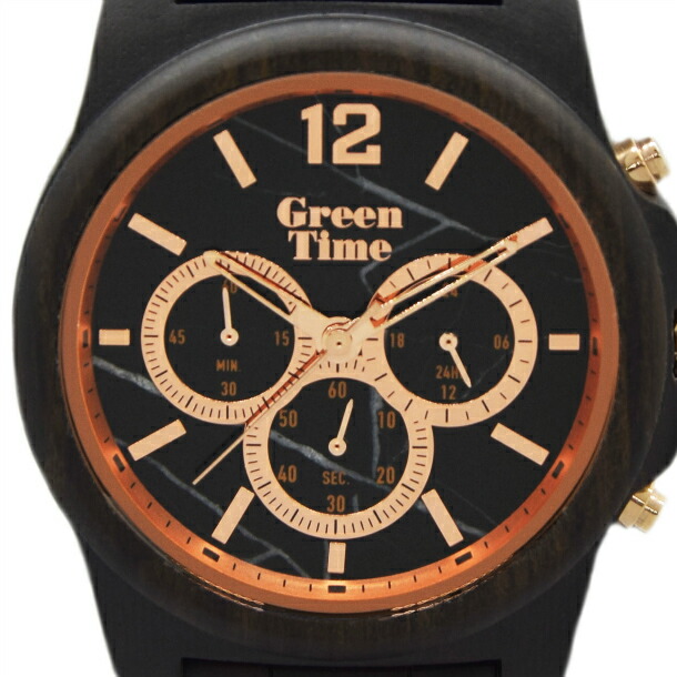 楽天市場 グリーンタイム Greentime Zw084a メンズ 腕時計 サンダルウッド 大理石 正規輸入品 クロノグラフ あっと解消 楽天市場店