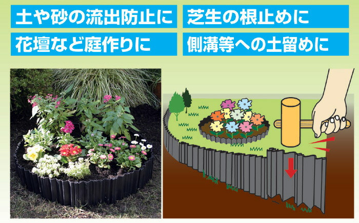 楽天市場 土の仕切り板 幅15 高さ16cm 枚入 土留め 花壇 根止め あっと解消 楽天市場店