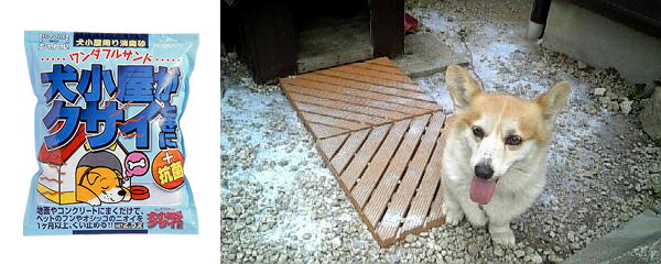 楽天市場 犬小屋まわりの消臭砂 12個入り 抗菌 衛生敷砂 あっと解消 楽天市場店