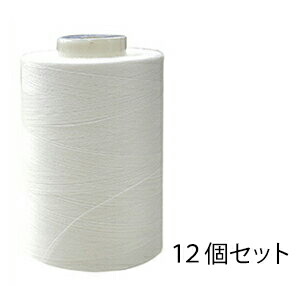 【らくらく防鳥糸掛け器　専用ミシン糸（90番手 5000m/巻） ×12巻セット】