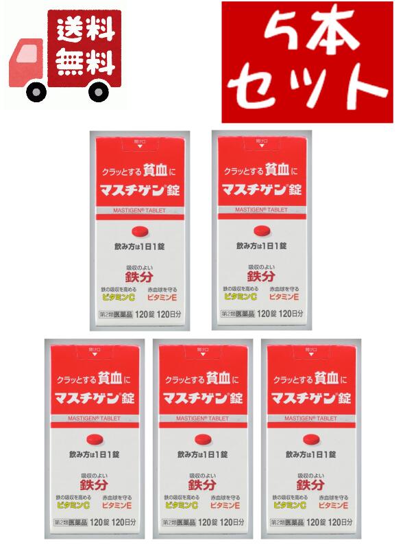 市場 送料無料 第2類医薬品 マスチゲン錠 5個セット 市場 送料無料 第2類医薬品 マスチゲン錠 5個セット