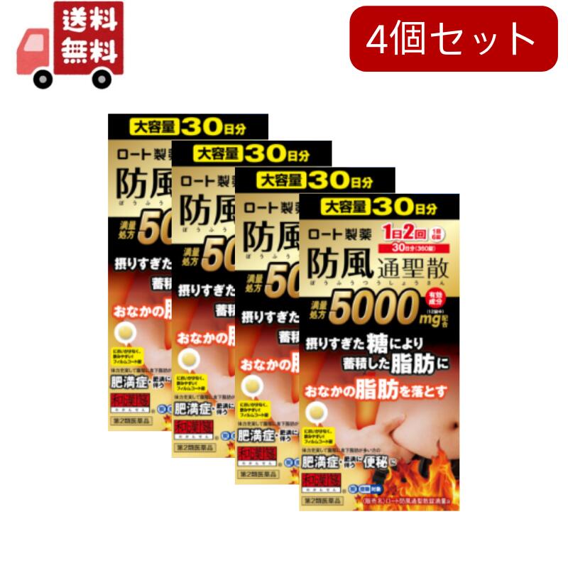 送料無料 4個セット【第2類医薬品】 ロート製薬 ロート防風通聖散錠満量a 360錠【セルフメディケーション税制対象商品】｜KAWARAYA店