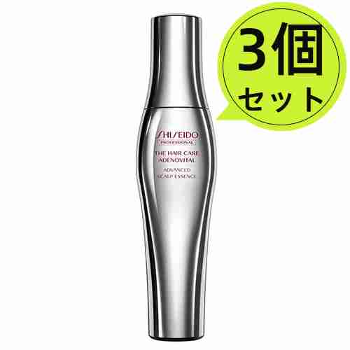 3個仕掛ける【貨物輸送無料】資生堂職業的 アデノバイタル アドバンスト スカルプエッセンス 180mL 治療薬部外品 薬用育毛抽出エキス 育毛剤 頭皮世話をする 抜け毛 薄毛止めること 発毛推しすすめる