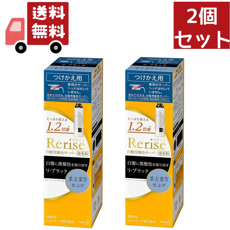 国内即発送】 リライズ 白髪用髪色サーバー リ ブラック まとまり