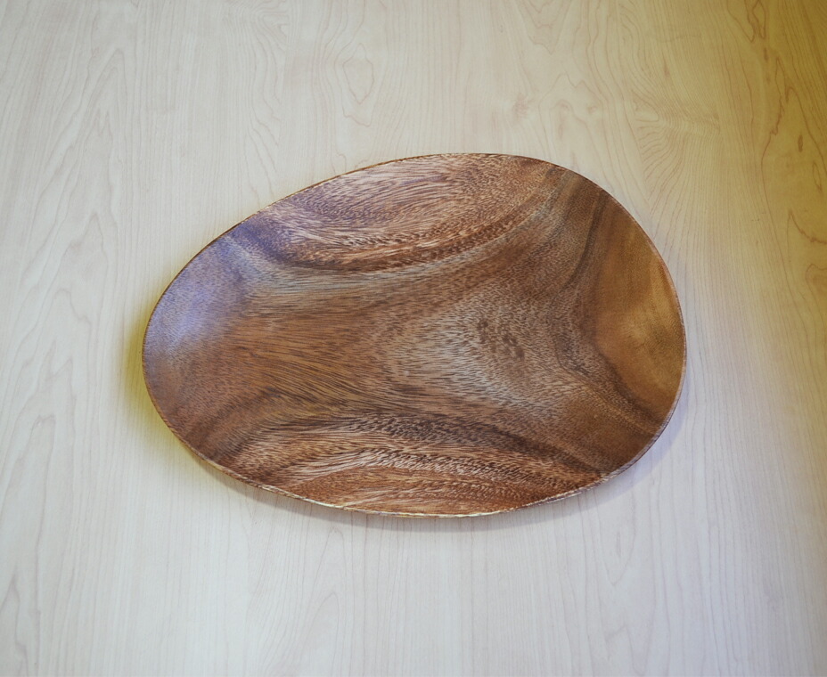 丸皿 楽天市場】フィリピンの工芸品 アカシア材 丸皿（リム付）TD
