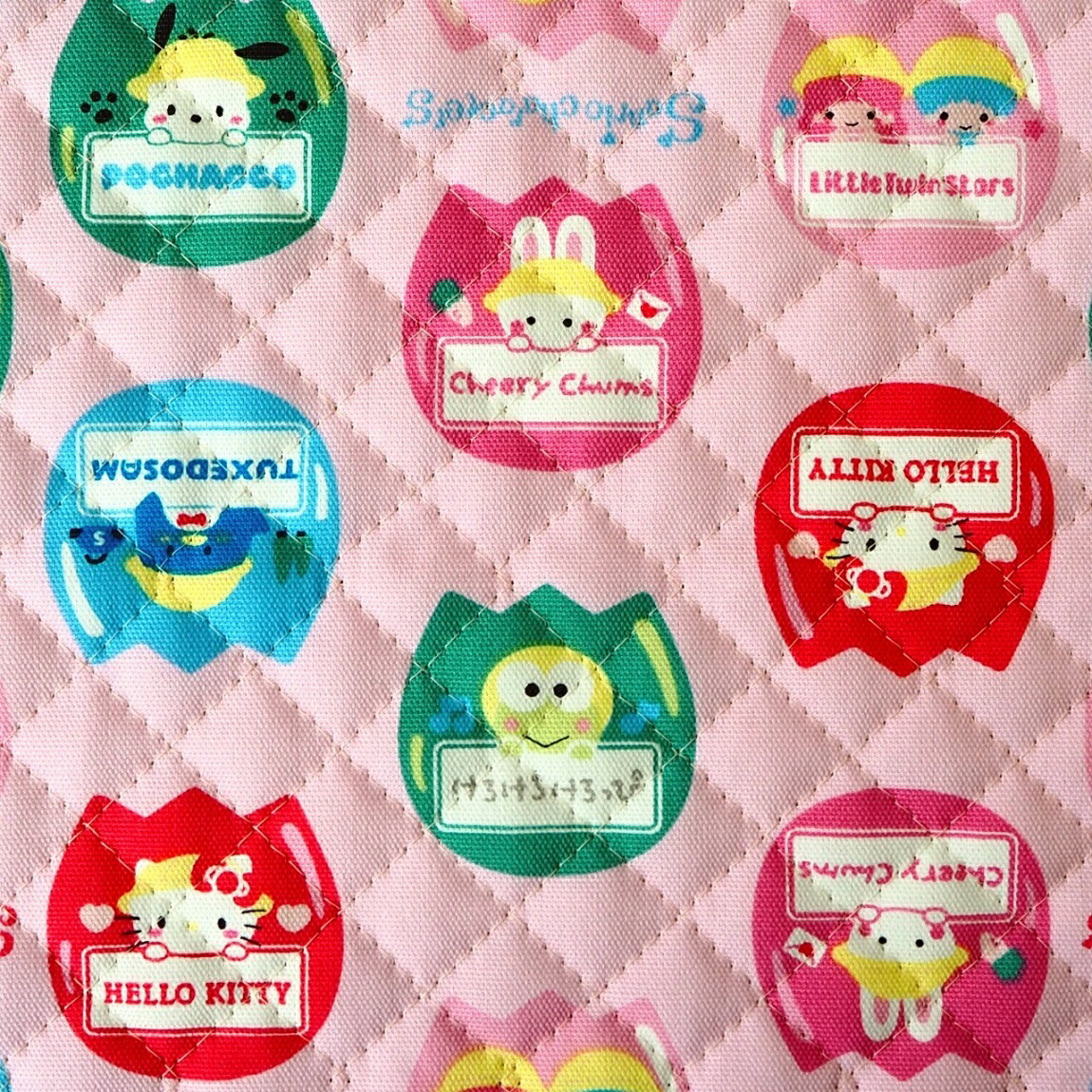 キャラクター キルティング生地 布 サンリオキャラクターズ ＭＸチューリップＰＱ ７５８５０９ 2020年 入園入学 商用利用不可  京都カナリヤ手芸店