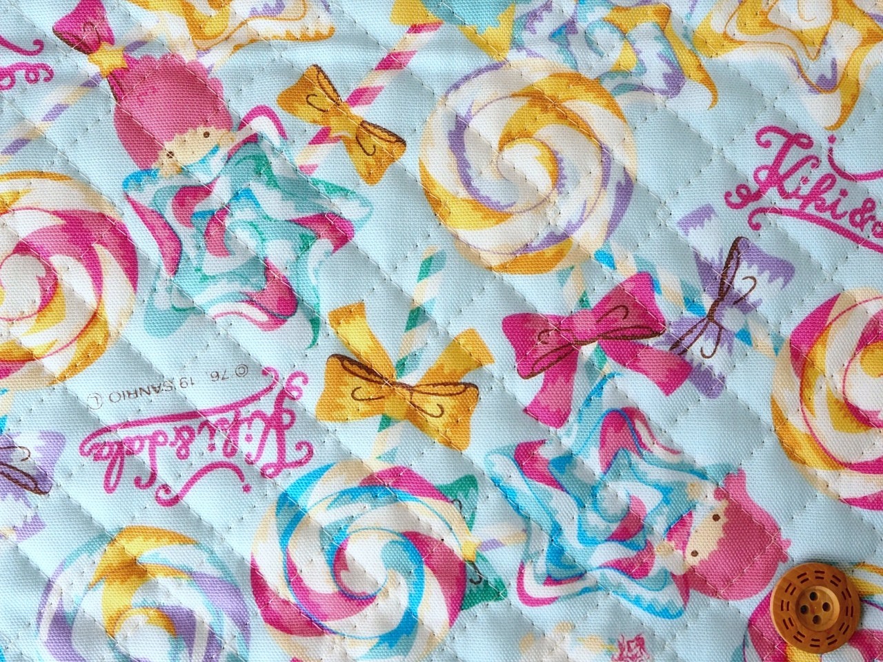 r.c.m.p様　確認済み　※特別仕上げ3点セット　ピンク♡キルティング生地 数量5から】 生地 『リバーキルティング (チェック) 02 薄ピンク