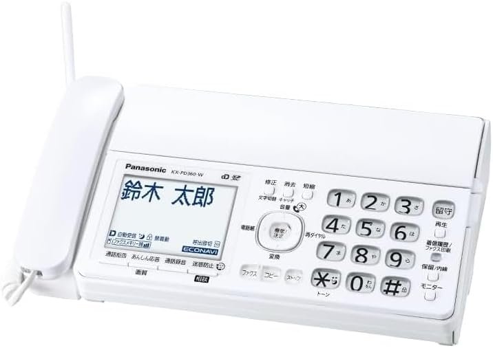パナソニック おたっくす 電話機 FAX 子機付属 Panasonic パナソニック おたっくす FAX 電話機 KX-PD225PD36