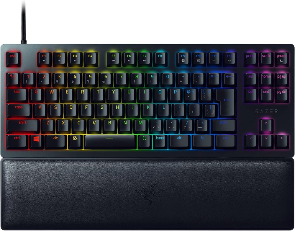 Razer ゲーミングキーボード Huntsman V2 Tenkeyless JP Clicky Optical Switch 日本語 JP申し合わせ オプティカルスイッチ クリッキー手当たり 静音 RZ03-03941500-R3J1