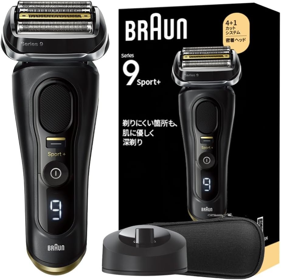 BRAUN ブラウン シリーズ9 SPORT+ 9320s 電気シェーバー シェーバーケース 充電スタンド付き ブラック