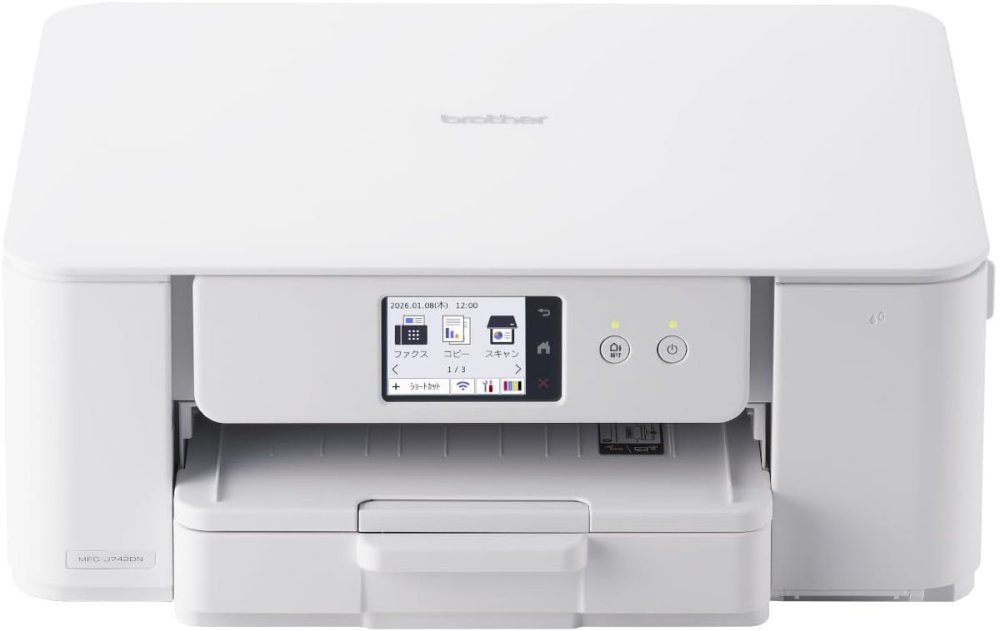 親機のみ 子機皆無 茶飲み友だち brother 印刷機 A4インクジェット結びあわせる機 MFC-J742DN FAX 電話 Wi-Fi相応う スマホ・タブレット繋ぎ合わせる能力のある