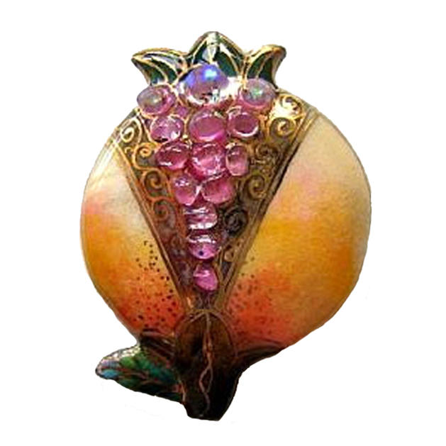 【UncleZ】　七宝焼き帯留 ザクロ（B） 5,670円