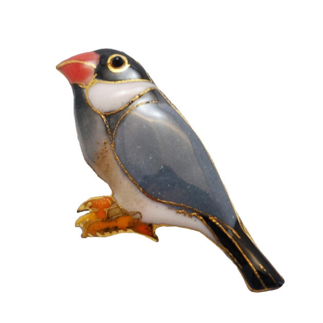 楽天市場】【UncleZ】 七宝焼き 帯留 鳥（カワセミ）小 : 京の恵み