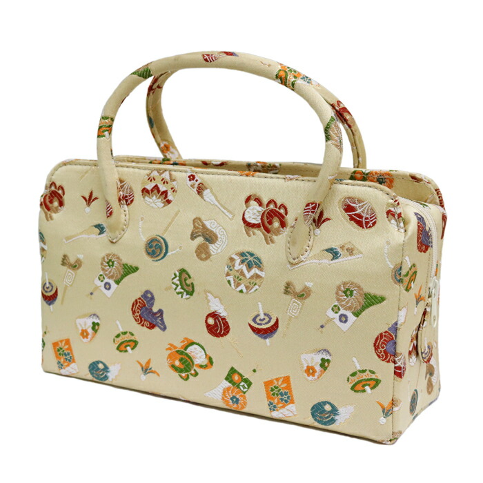 楽天市場】【訳あり】利休バッグ(08008) 金襴 縞 文様 和装バッグ : 京