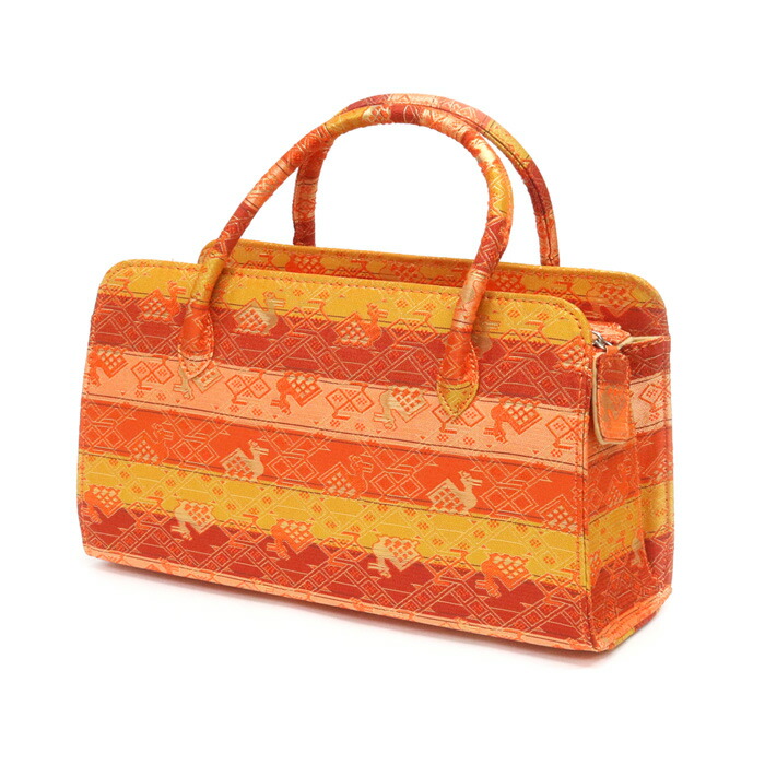 楽天市場】【訳あり】利休バッグ(0222A09) 金襴 縞 文様 和装バッグ