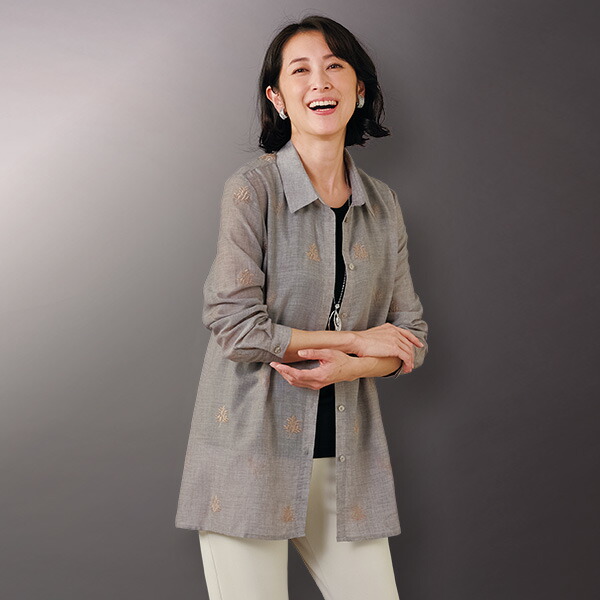 6２５３【新品】婦人服レディースミセストップス高級日本製ブラウスジャケット gekkouusagi_1947j-5447s-2600s