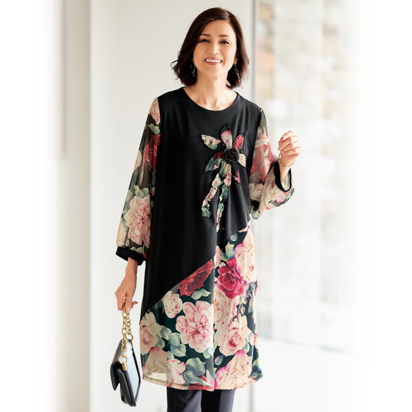 楽天市場】大人 おしゃれ ワンピース ミセスファッション レディース