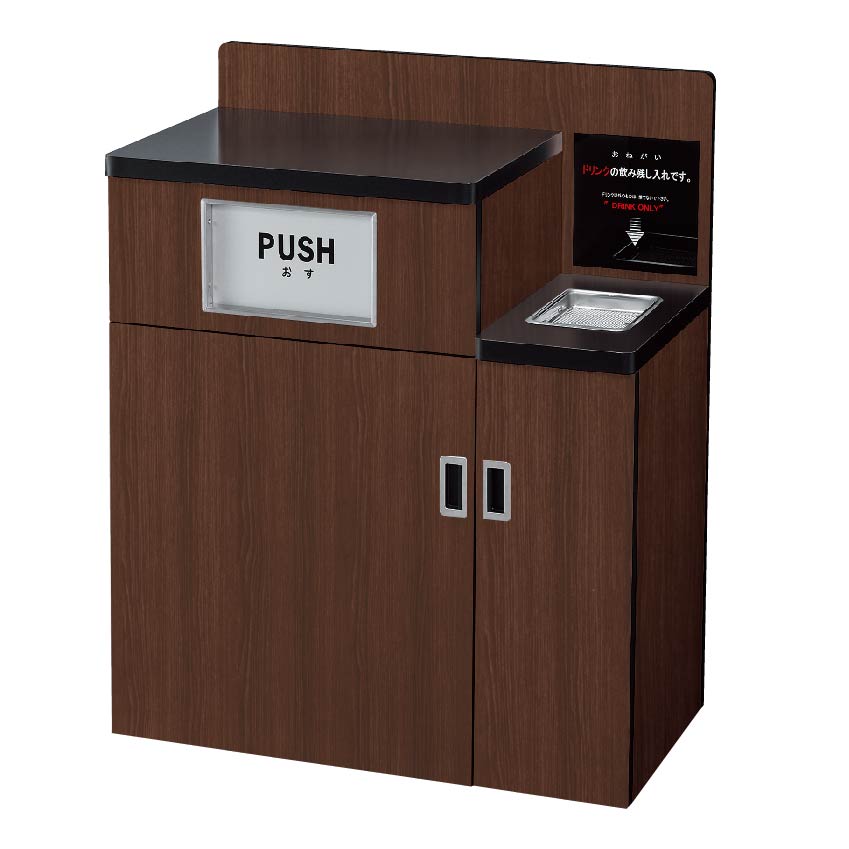 雰囲気のある『TRASH』木製のゴミ箱　ダストボックス Amazon｜スリコ 木製ダストボックス ゴミ箱｜フタなしゴミ箱