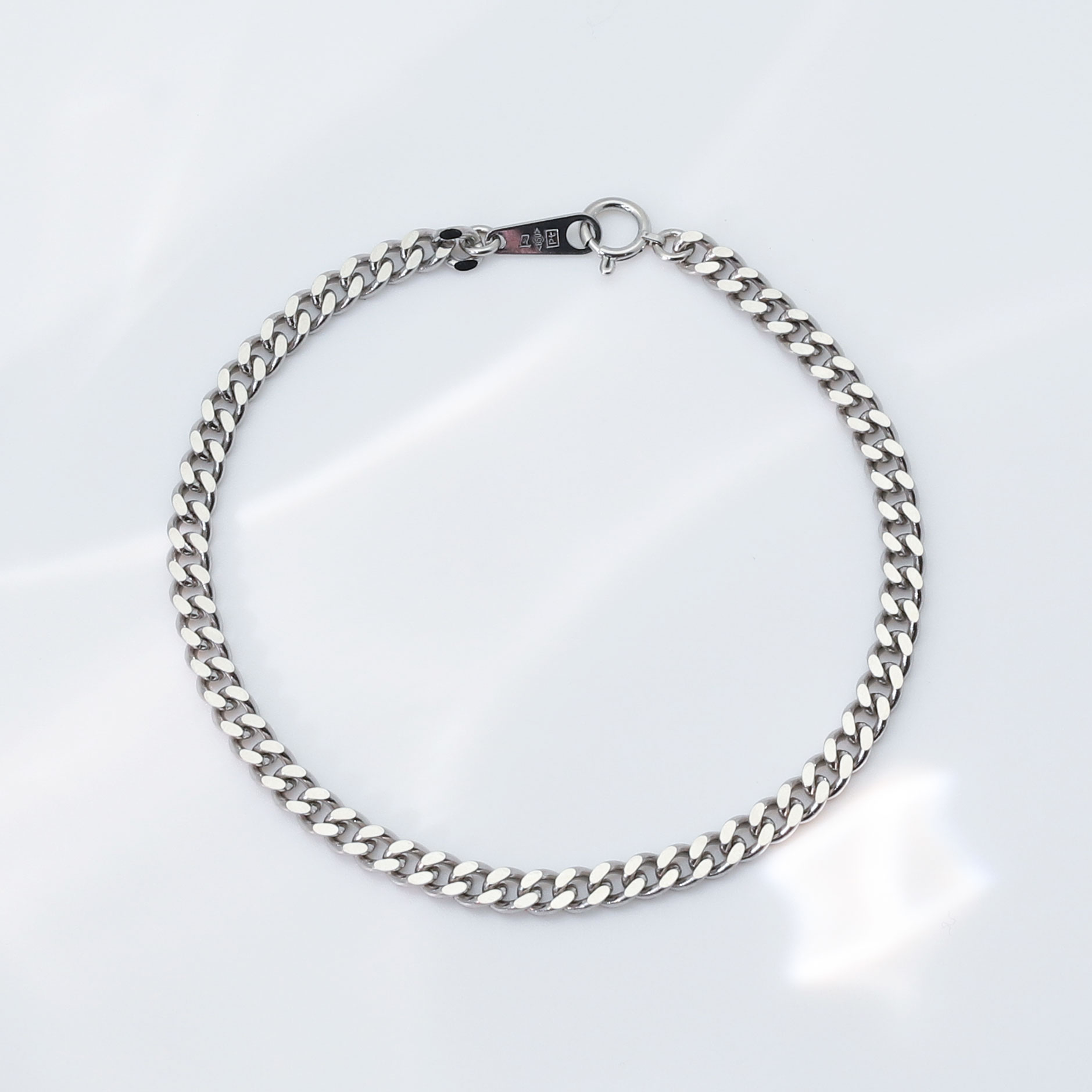 【5点限定】プラチナ 喜平 ブレスレット 2面シングルカット 10g 18cm 造幣局検定刻印付き