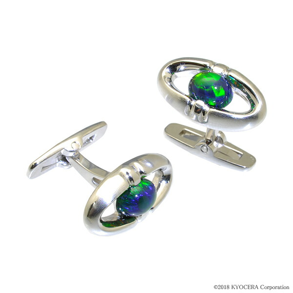 京セラ　クレサンベール　エメラルド　タイピン　カフス　セット　保証書付き 京セラ クレサンベール エメラルド タイピン カフス セット