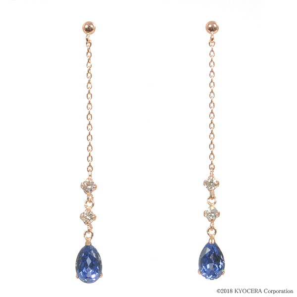 楽天市場】パパラチアサファイア ピアス K18ピンクゴールド ペア