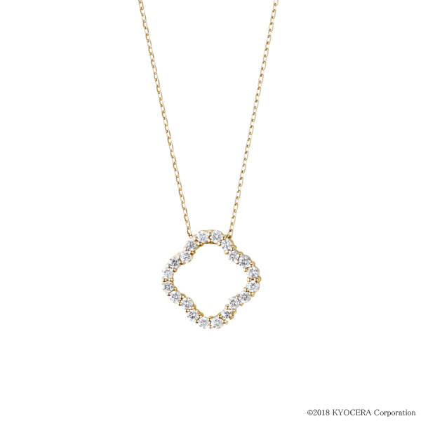 ☆素敵！輝き天然ダイヤモンド0.15ct k18WGホワイトゴールドネックレス Amazon | [京セラ] ダイヤモンド ネックレス K18ホワイト