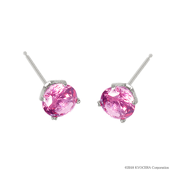 楽天市場】ピンクスピネルピアス 合計0.25ctUP ラウンド スタッド 4本