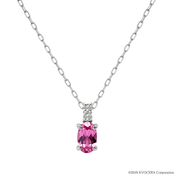 K18ゴールド ネックレス ピンクスピネル　美品　箱付き K18ピンクゴールドピンクスピネルネックレス(RPN328-002