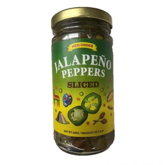 【送料無料】メキシチョイス  スライス ハラペーニョ（酢漬け） 326g (固形量：177g)×12個セット<br> 【あす楽対応】【ハラペーニョ】【ピクルス】【ピザ トッピング】【ハンバーガー ピクルス】【まとめ買い】