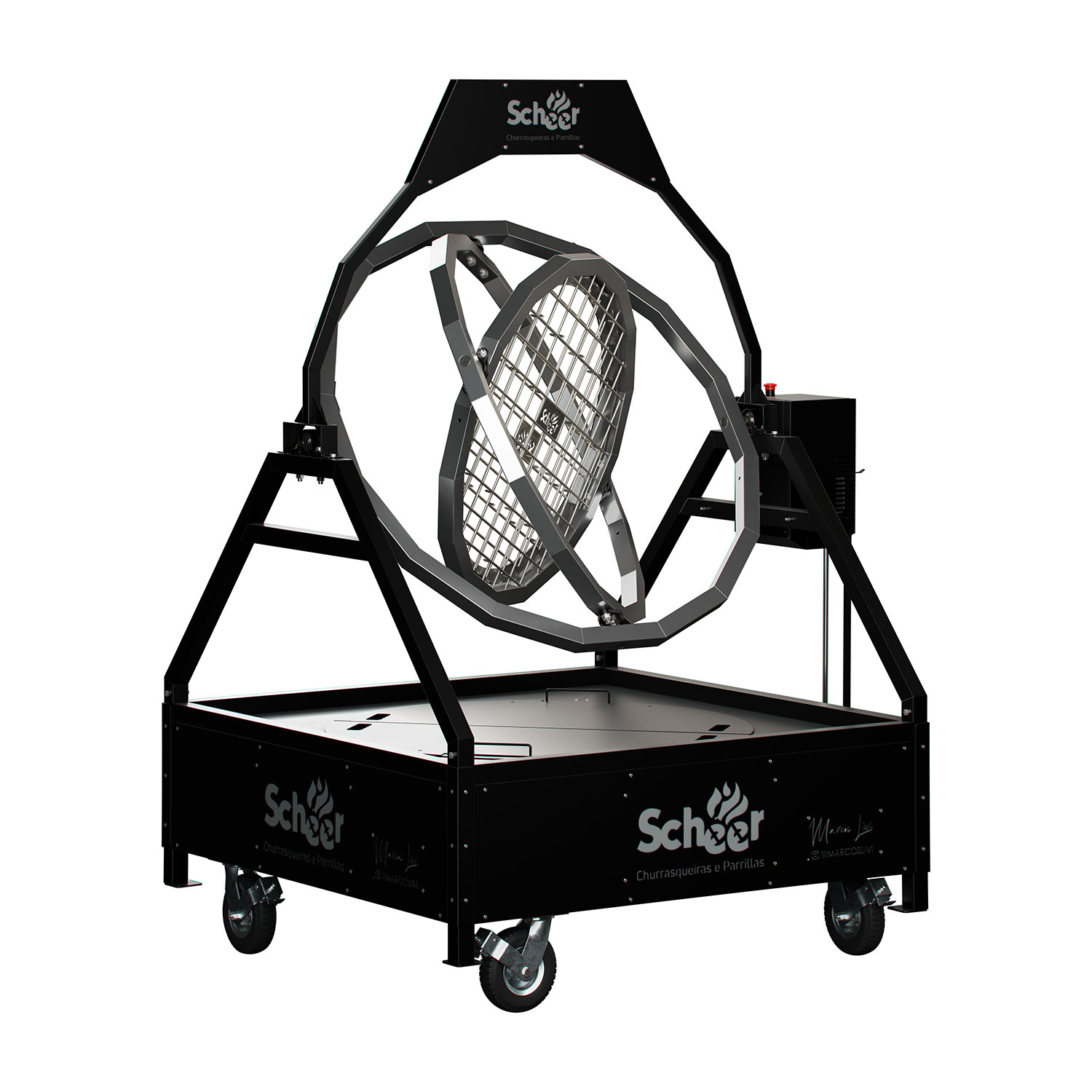 シュラスコマシーン 楽天市場】SCHEER シュラスコ グリルマシーン SUPER300 3段 35本用