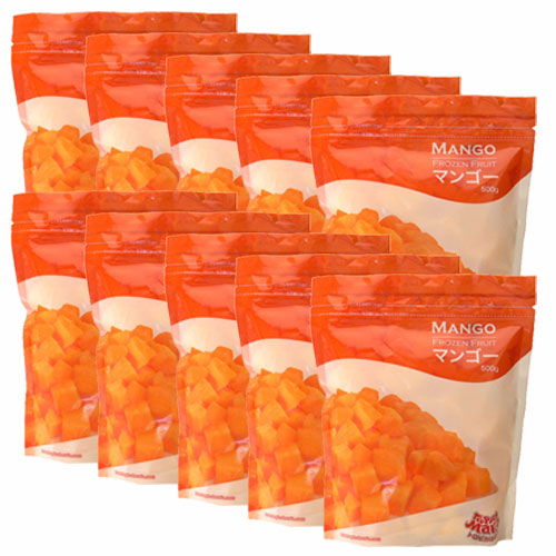 【送料無料】冷凍マンゴー(カットマンゴー)　500g×10袋 トロピカルマリア<br>【あす楽対応】【冷凍　マンゴー】【マンゴーチャンク】【冷凍食品】【セット】【まとめ買い】【長期保存】
