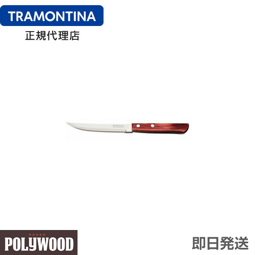 【送料無料】TRAMONTINA ステーキナイフ 21cm(刃渡り4インチ) ポリウッド ×60本セット 木柄 食洗機対応 業務用 耐久性 軽量 天然木 トラモンティーナ 【ステーキナイフ 切れ味抜群】｜母の日 母の日ギフト2026