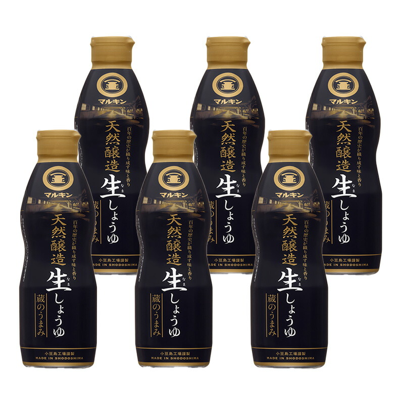 【楽天市場】[マルキン]天然醸造生（なま）しょうゆ蔵のうまみ450mlPET×6本：郷土味紀行通販 楽天市場店
