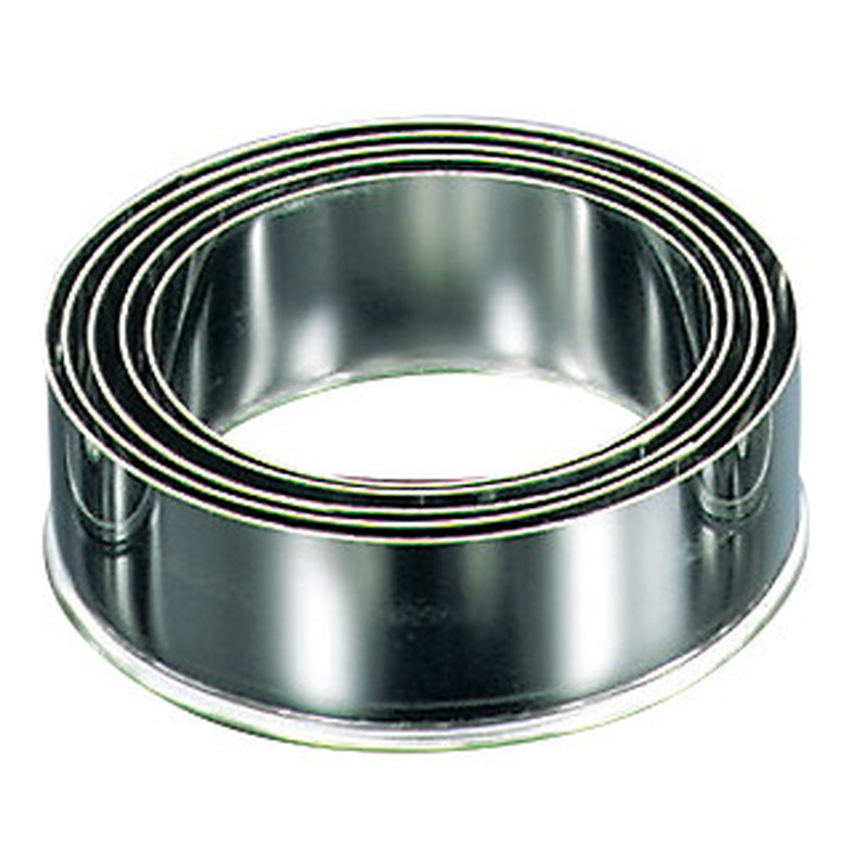 EBM 18-0 ステンレス パテ抜 丸 5Pcsセット(#14~18) (EBM26)(1015-03)|食器の通販 KYOEI