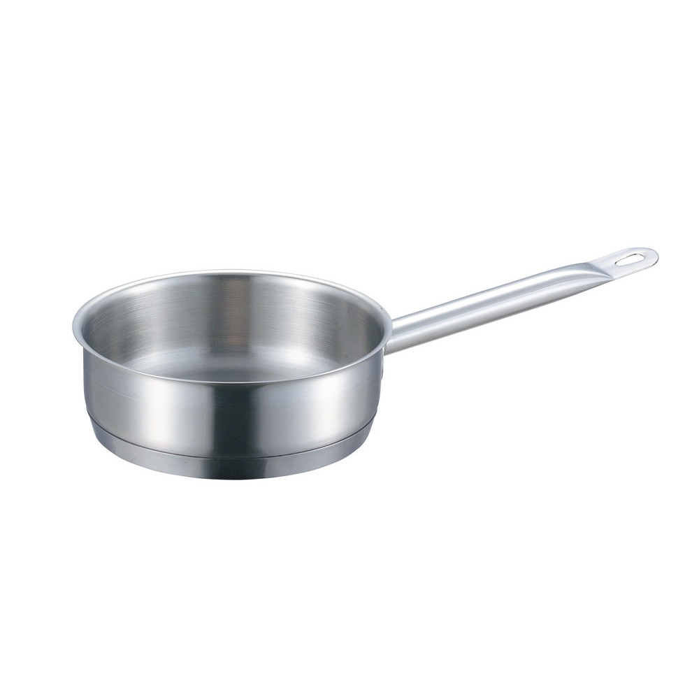EBM 18-8 プロシェフ ＩＨ 浅型 片手鍋 26cm 蓋無 (EBM26)(0092-05)｜食器の通販 KYOEI
