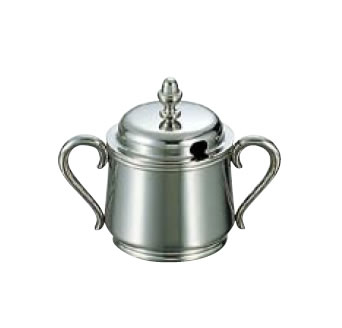 卓上用品 ティー・お茶・紅茶用品 砂糖・シュガー・容器・ポット ステンレス製 UK18-8　B渕シュガーポット　5人用200cc(EBM26)(1296-04)｜食器の通販 KYOEI