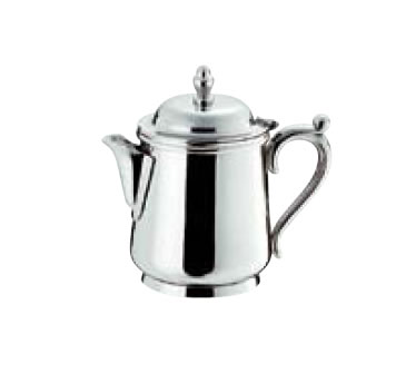 卓上用品 ティー・お茶・紅茶用品 ミルク・シロップ・容器・ポット ステンレス製 SW　18-8B渕ミルクポット 7人用190cc(EBM26)(1295-14)