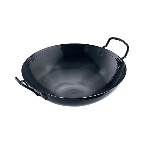 TKGブルーテンパー　ハンマー中華鍋　※33cm※　TKGブルーテンパーハンマーシリーズ　中華鍋・鉄製・軽い・焼入れ不要・IH中華レンジ使用可 (1-0425-0101)