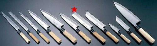 お気にいる 包丁 ナイフ 中霞 玉白鋼 雪藤 鎌型薄刃包丁 片刃 21cm 8 0286 1603 格安即決 Hazle Com