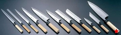 包丁・ナイフ 中霞・玉白鋼 雪藤 サケ切包丁 (片刃) 30cm (1-0298-1902)|食器の通販 KYOEI