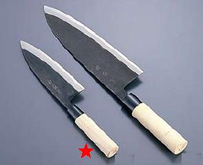 送料無料 包丁・ナイフ 堺　菊守 黒出刃（片刃）包丁　19.5cm　(1-0302-1806)｜食器の通販 KYOEI 19,015円