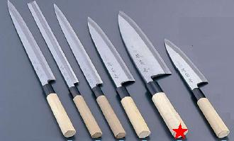 楽天市場】送料無料 包丁・ナイフ 堺 菊守 極上 出刃（片刃）包丁 18cm