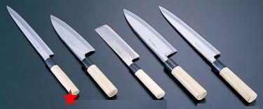 包丁・ナイフ 堺　孝行　イノックス　和庖丁 正夫（片刃）　21cm　(1-0304-0101)