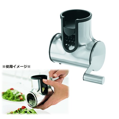 レズレー　チーズミル　(ファインローラー)　16684　利き手を問わず使える！ハンドルを回すだけで挽きたてのチーズが出ます　チーズおろし器・チーズ削り器・ハンドル式 (1-0577-1301)｜食器の通販 KYOEI