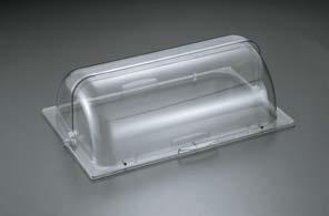 ＫＩＮＧＯ ポリカーボネイト角カバー　業務用　厨房備品　ビュッフェ KINGO ポリカーボネイト角カバー (ハーフオープン) 1個 KINGO