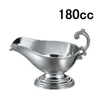 ステンレス製 カレーソースポット・グレービーポット・カレーポット UK18-8　B渕ソースポット　小(180cc)(EBM26)(1865-03)｜食器の通販 KYOEI